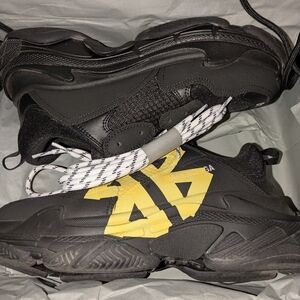 Balenciaga Kids Sneakers in Black and Yellow